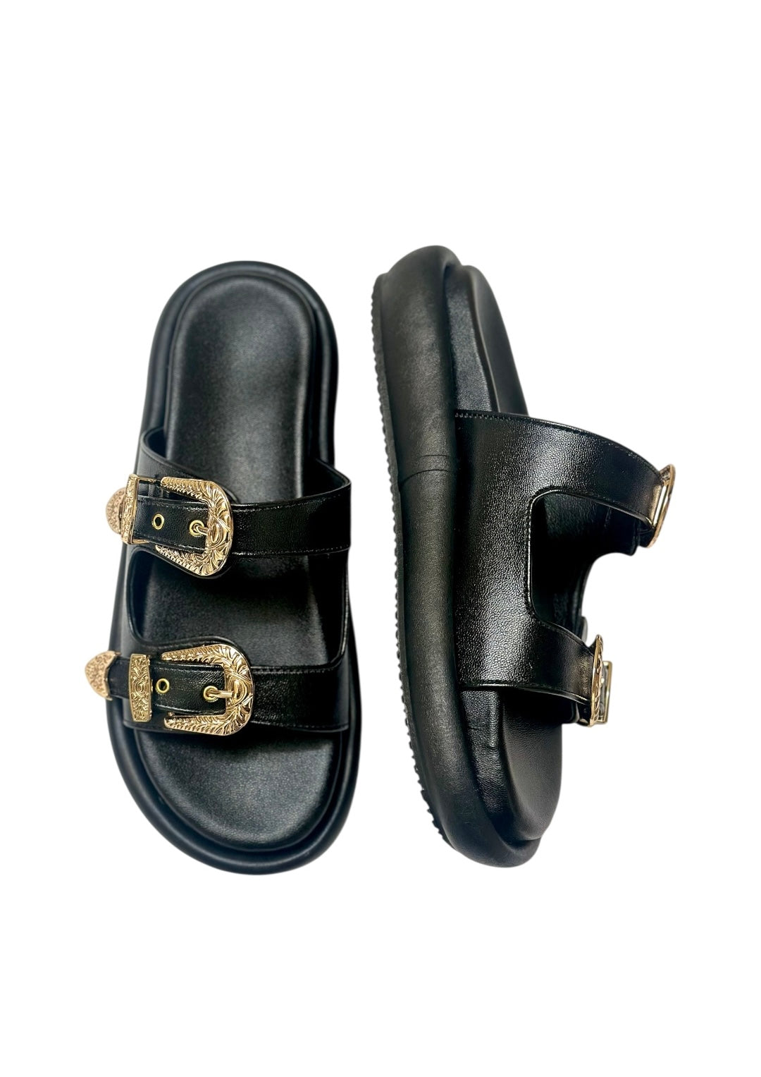 Cushiony Black Luxe Buckle