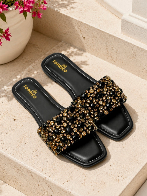 Dripping Diamonds- Black