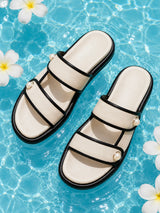 Cushiony White Strappy