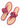 T-strap Pink Flower Flats