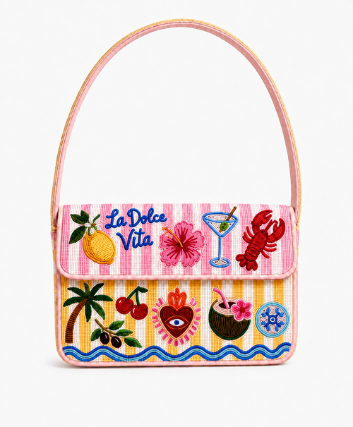 Dolce Vita- Beaded Shoulder Bag