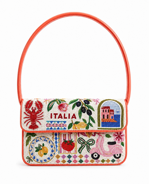 Italia Beaded Shoulder Bag