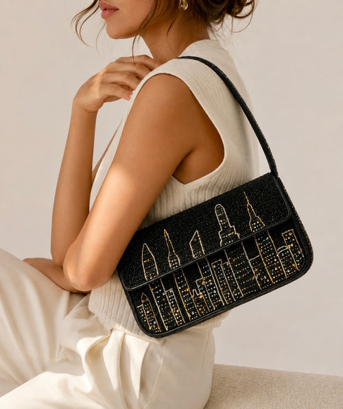 Skyline Beaded Bag