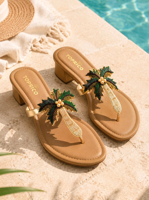 Tropical Vibes- Block Heels