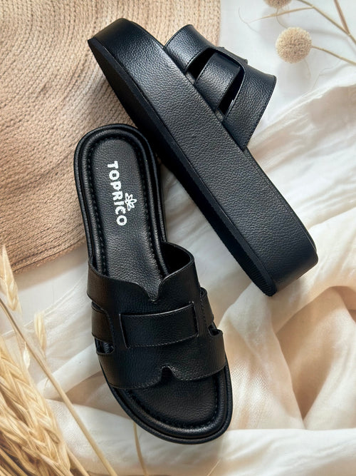 Y2K Black Platforms