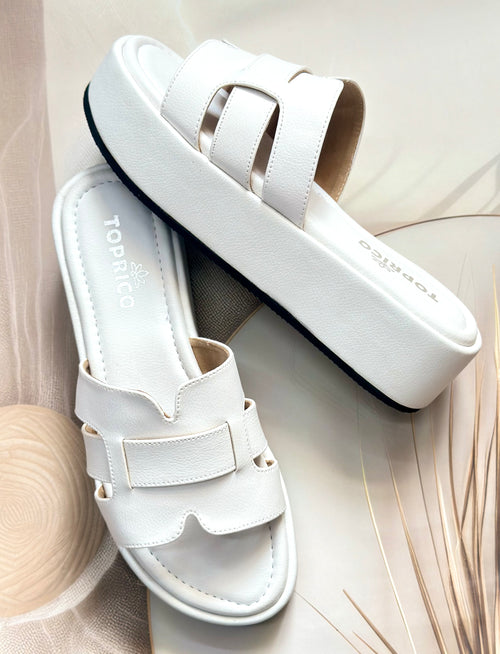 Y2K White Platforms